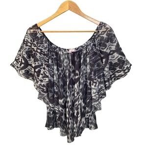 Y2k‎ Sweet Pea Top Small Mesh Flutter Sleeve Indie Fairy Grunge Going Out